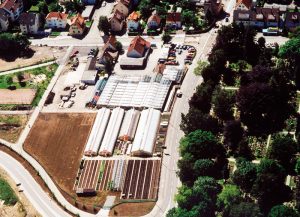 Die Gärtnerei Hertneck aus der Vogelperspektive