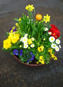 Trauerschale frühlingshaft