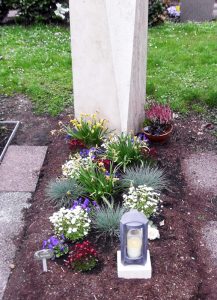 Grabbepflanzung im Frühling