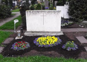 Grabbepflanzung im Frühling