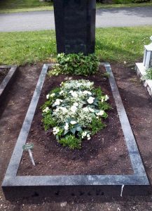 Sommerbepflanzung mit ganz in weiß mit Myrte, Eisbegonien, Impatiens Neu-Guinea und Euphorbien