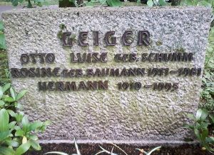 Grabstein nach der Reinigung